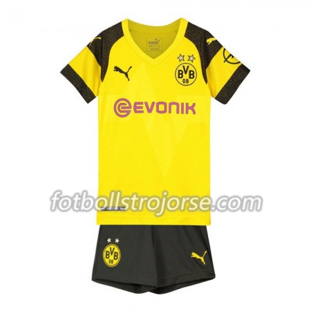Borussia Dortmund Matchtröjor Barn Hemma Fotbollströja 2018-2019 Borussia Dortmund Matchtröjor Barn Hemma Fotbollströja 2018-2019